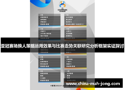 亚冠赛场换人策略运用效果与比赛走势关联研究分析框架实证探讨 亚冠赛场换人策略运用效果与比赛走势关联研究分析框架实证探讨